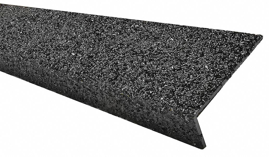 FRP Stair Nosing Black 36in W Fiberglass