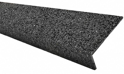 FRP Stair Nosing Black 48in W Fiberglass