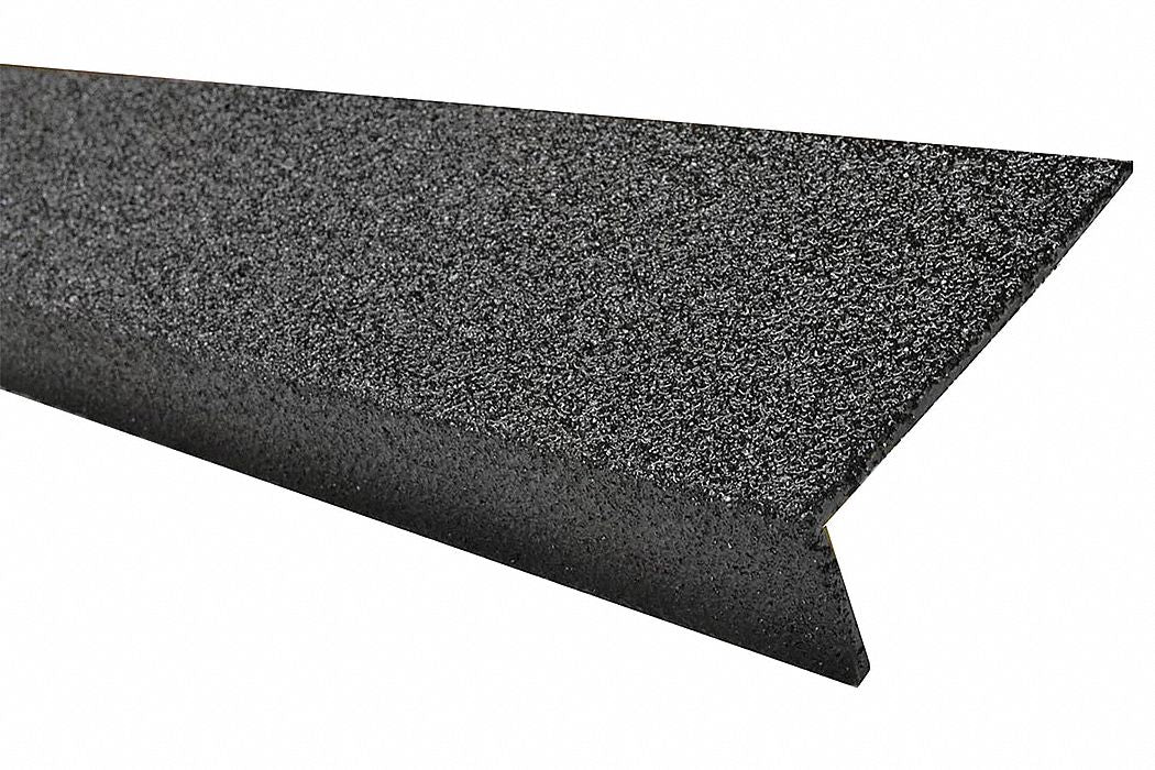FRP Stair Nosing Black 48in W Fiberglass