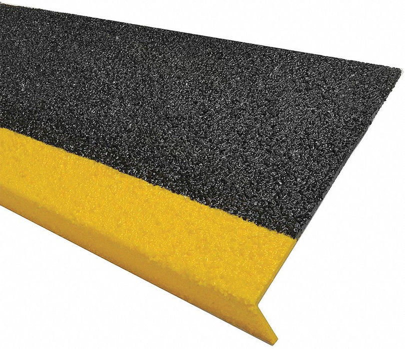 FRP Step Cover Ylw/Blk 24  Fbrglss