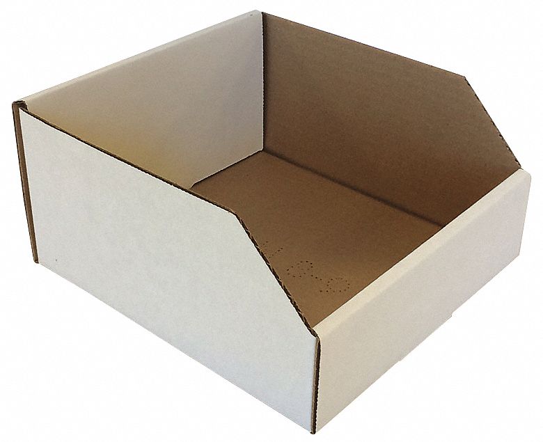 CorrugatedShelfBin 9inL 8inW Cardboard