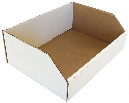 CorrugatedShelfBin 9inL 12inW Cardboard