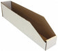 CorrugatedShelfBin 18inL 3inW Cardboard