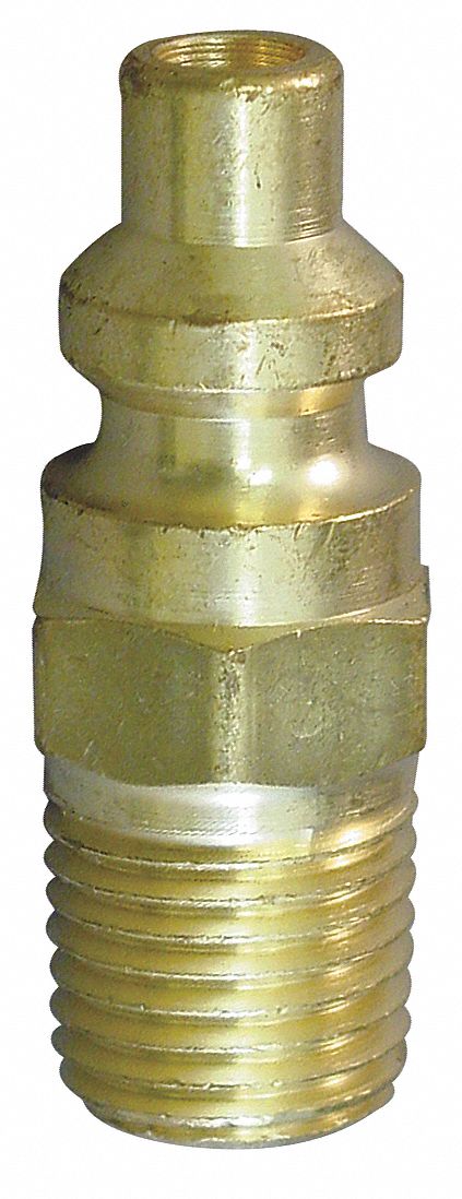 Coupler Plug (M)NPT 1/4 Brass