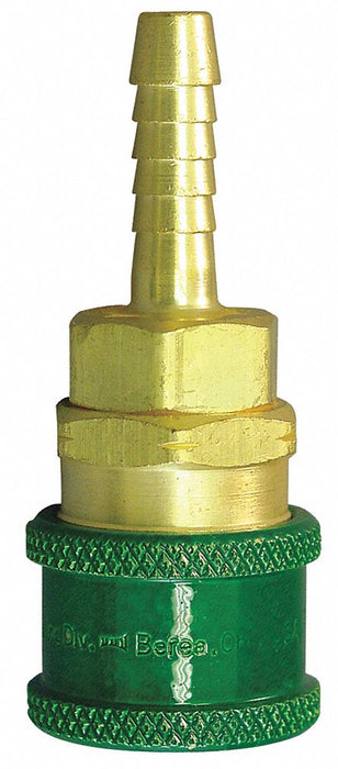 Coupler Body Hose Barb 1/4 Brass