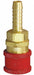Coupler Body Hose Barb 1/4 Brass