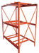 Drum Rack 55 gal Dia 23 1/2in Red