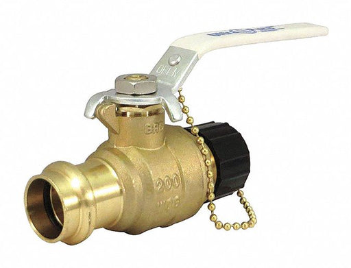 Manual 2-Way Ball Valve Press Brass