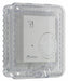 Small Thermostat Protector Clear Flush