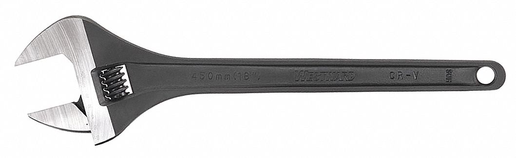Adj. Wrench CV Steel Black Phosphate 18 
