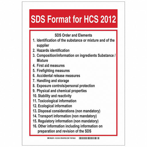 Sign 14 in H 10 in W Polyester