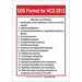Sign 14 in H 10 in W Polyester