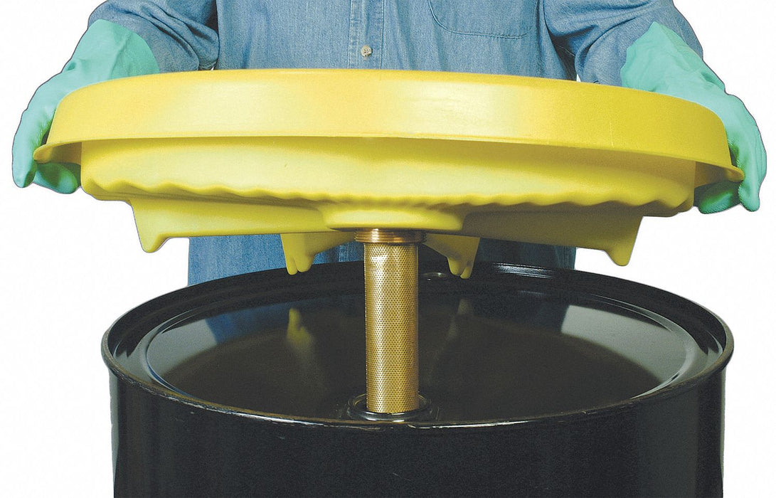 Universal Safety Funnel Yellow HDPE NPT