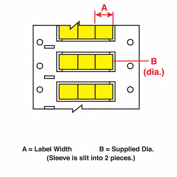 Wire Marking Sleeves 9.5 in W 50 ft L