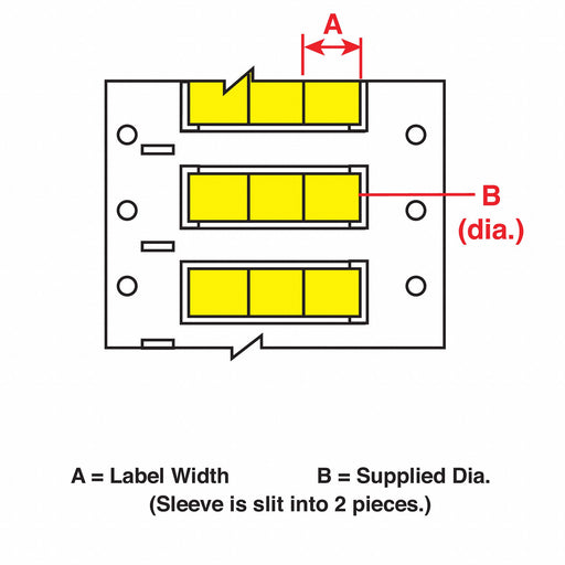 Wire Marking Sleeves 12.7 in W 50 ft L