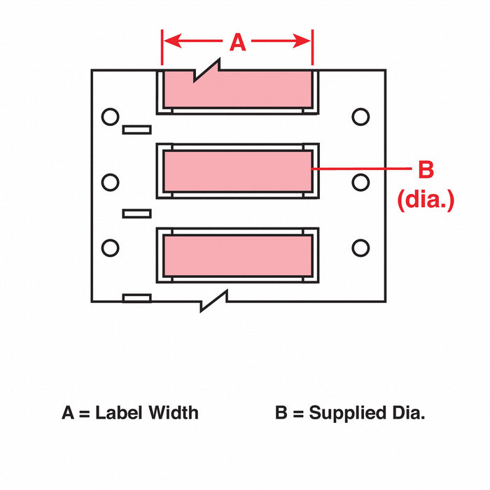 Wire Marking Sleeves 2 in W 0.851 in L