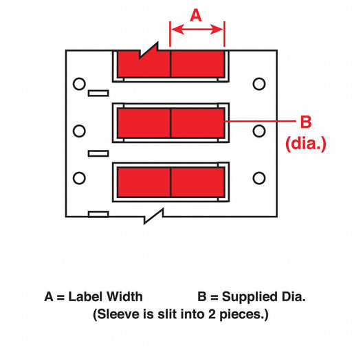 Wire Marking Sleeves 0.75In W 0.851In L