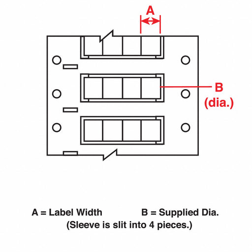 Wire Marking Sleeves 0.5 In W 0.645 In L