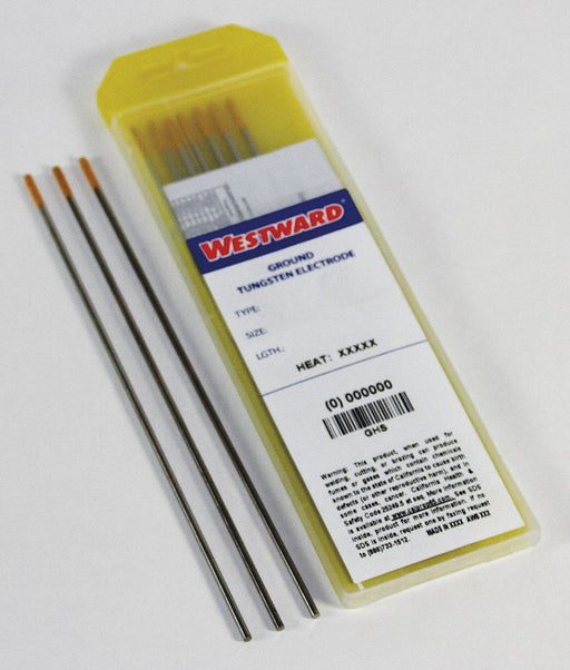 WMS 10pc Gold Tungsten Electrode PK10