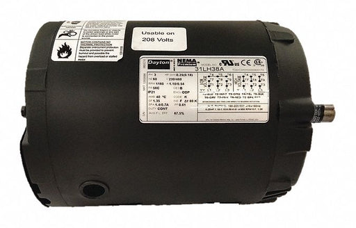 GP Motor 1/4 HP 1 160 RPM 230/460V 56C