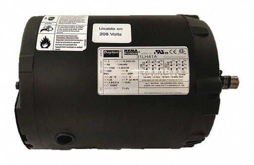 GP Motor 1/3 HP 1 160 RPM 230/460V 56C