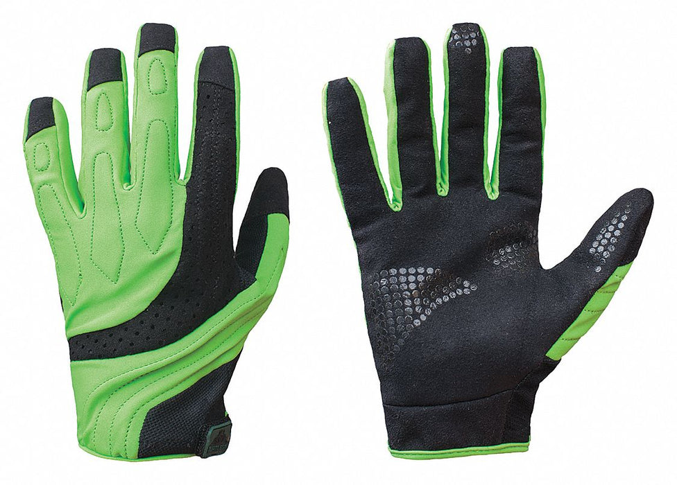 Mechanics Gloves 2XL Hi-Vis Blk/Green PR