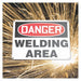 Welding Curtain 6 ft W Printed Red