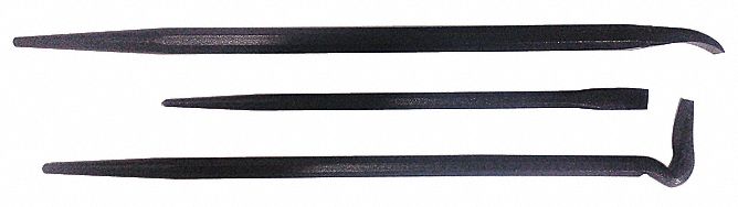 Pry Bar Curved High Carbon Steel 3pcs.