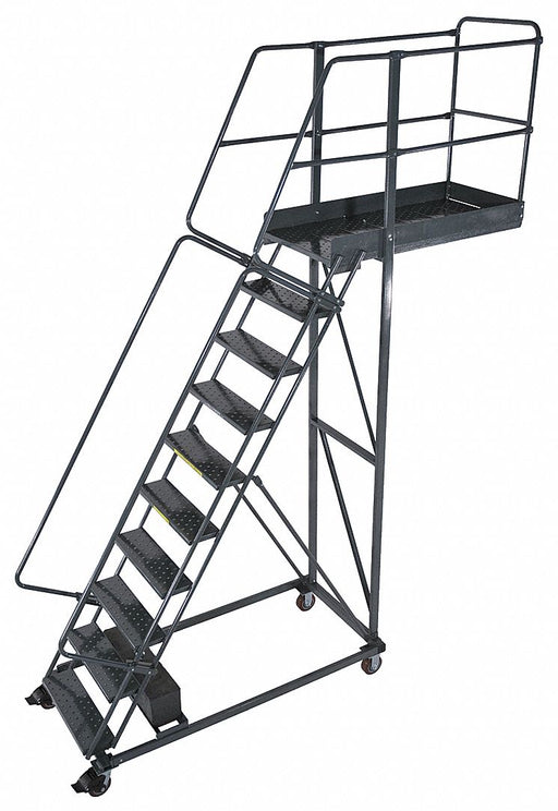 M9011 Cantilever Ladder 300lb 142in H 10 Steps