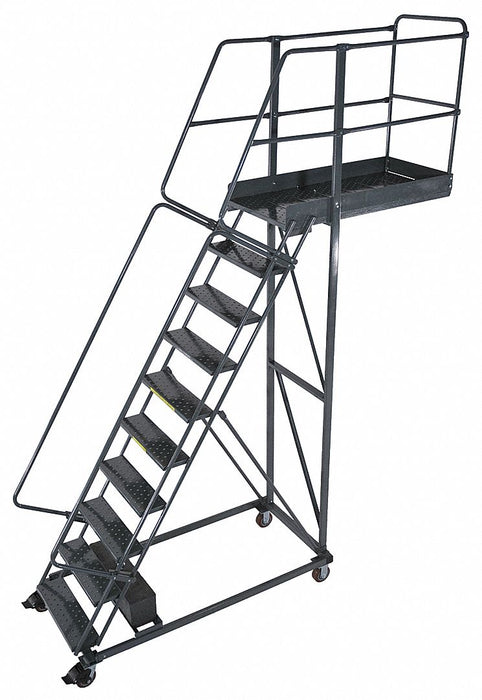 M9011 Cantilever Ladder 300lb 142in H 10 Steps
