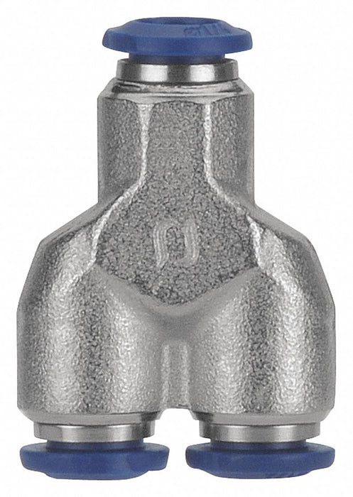 Wye Brass Push-Fit1/4 1/4 1/4 PK5