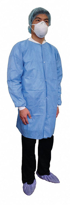 H8191 Lab Coat 3XL Blue SMS