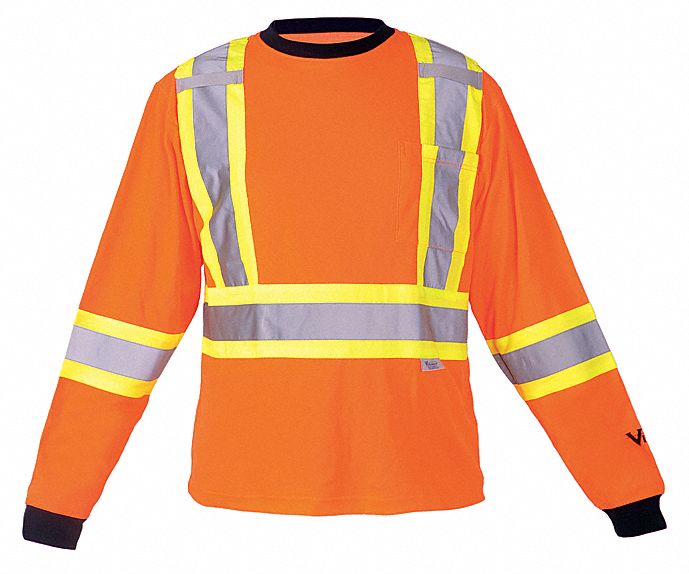 Long Sleeve Shirt Unisex L Orange