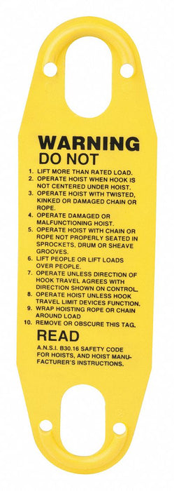 Warning Label Pushbutton