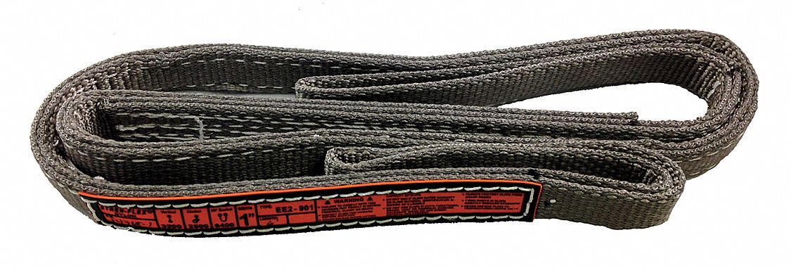 M5275 Web Sling Flat Eye 8 ft L 12800 lb Cap.