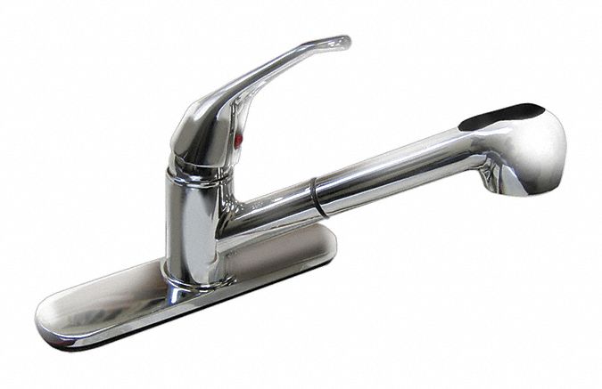 Straight Chrome Dominion Faucets 1.8gpm