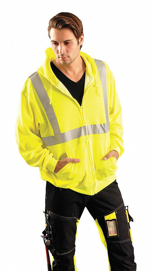 Sweatshirt Mens L Yellow