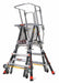 Adj. Cage Platform Ladder 5 ft Fbrglss