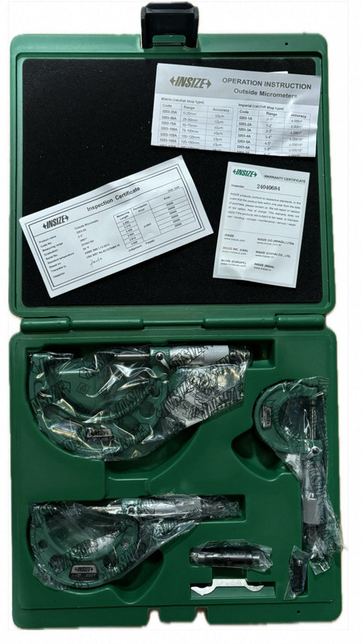 Outside Micrometer Set Ratchet Thimble