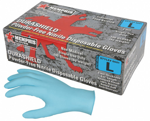 DisposableGloves Blue M Size8 PK100