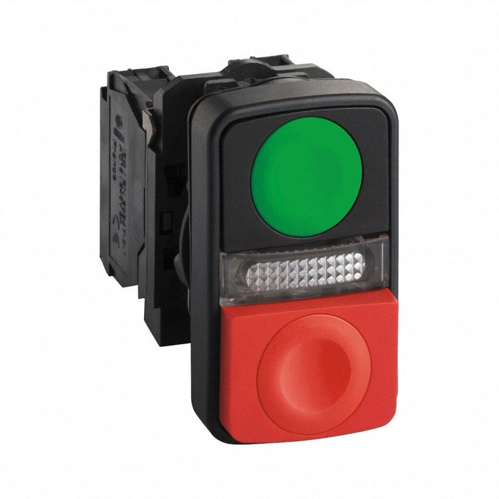 MultiheadOp Illm FulVolt Grn Red 1NO/1NC