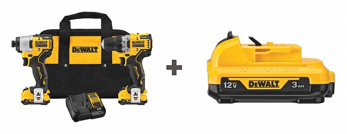 Cordless Combination Kit 2 Tools 12V DC