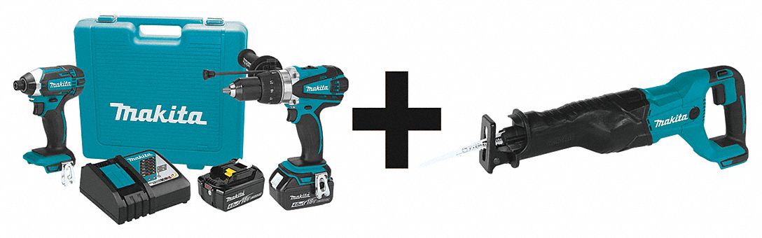 Cordless Combination Kit 3 Tools 18V DC