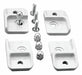 Foot Kit Fiberglass Light Gray