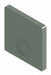 Closure Plate Wireway Steel 10inHx10inL