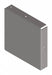 Closure Plate Wireway Steel 4in.Hx4in.L