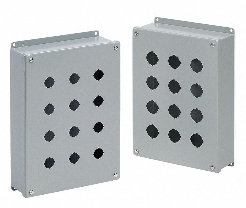 PushButtonEnclosure 30mm 6Holes Steel