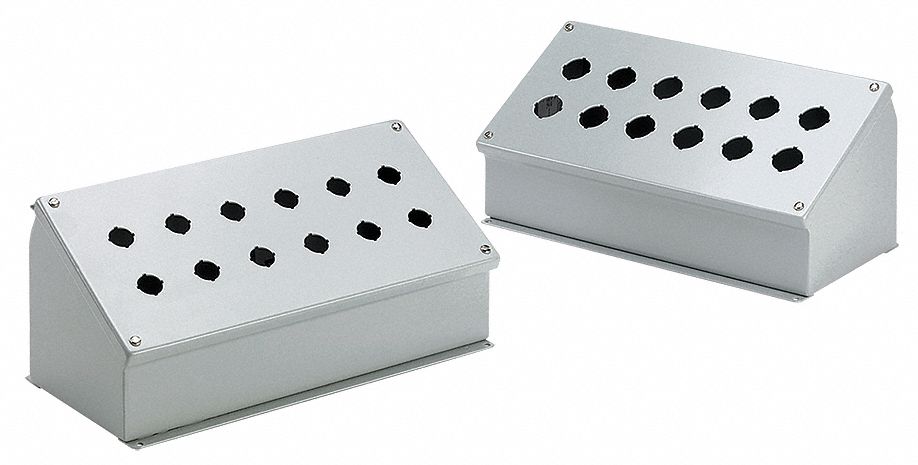 PushButtonEnclosure 30mm 8Holes Steel