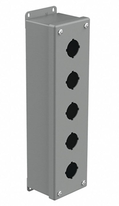 PushButtonEnclosure 30mm 5Holes Steel