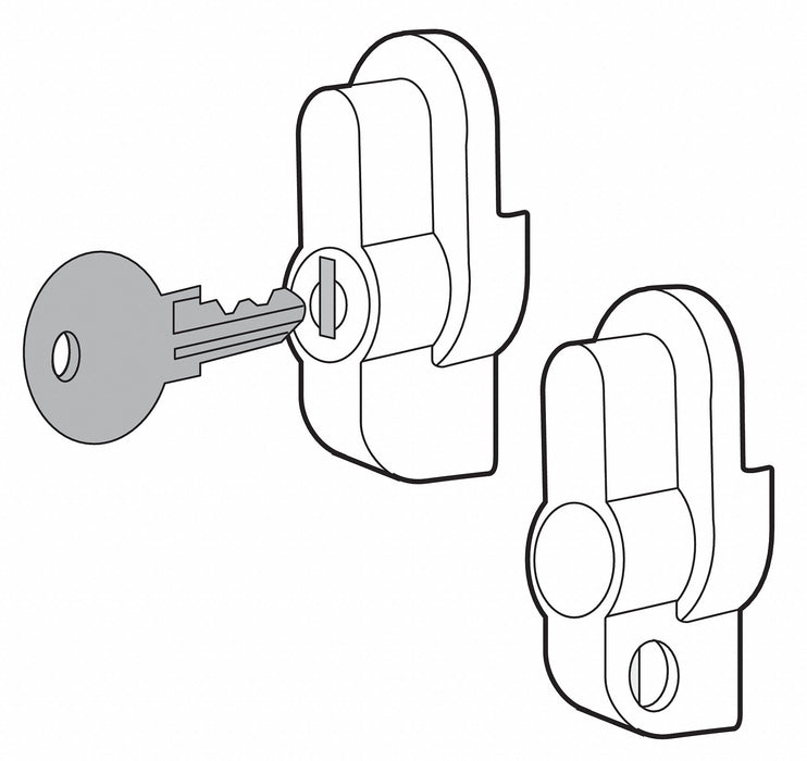 Keylock Kit Handle Conductive Steel